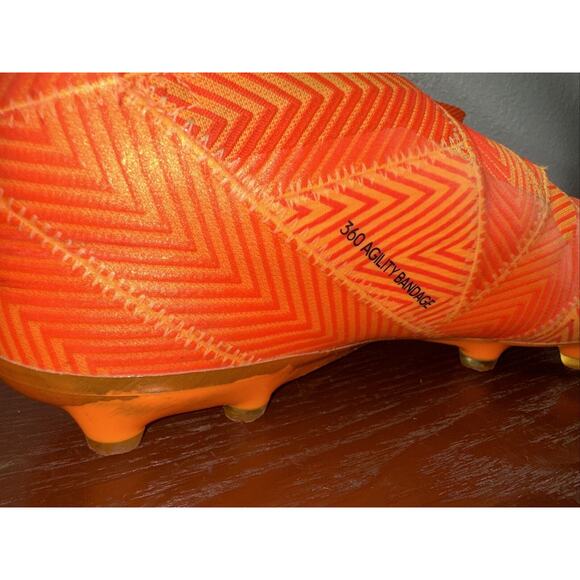 Adidas Nemeziz 18+ FG SAMPLE DA9589 Orange Cleats Men’s Sz 10.5 Football/Soccer